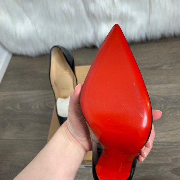Christian Louboutin So Kate Pumps Stiletto Heels 120 Black Patent Leather 36 - Picture 13 of 16